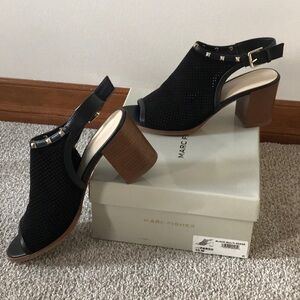 Marc Fisher Black Peep Toe Heels